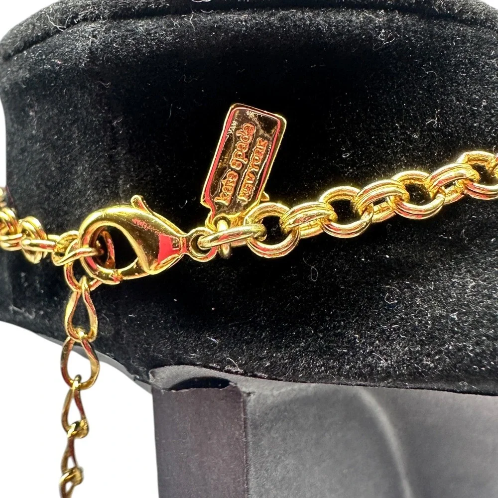 Kate Spade New York Day Tripper Statement Bib‎ Necklace Turquoise Gold Tone